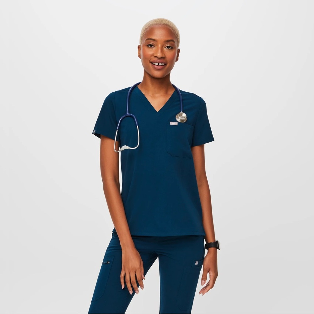 Figs Deep Reef Catarina™ One-Pocket Scrub Top size XL